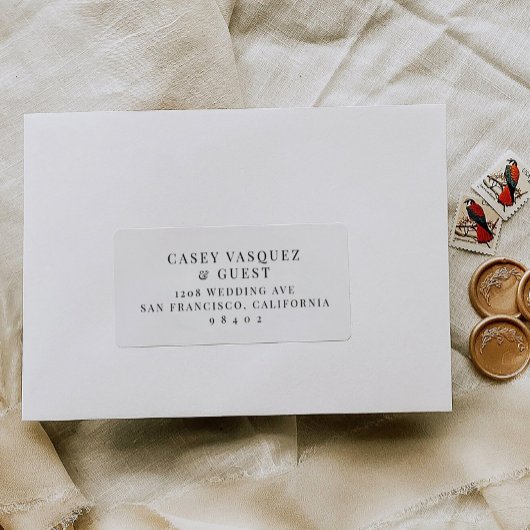 Vooraf geadresseerde Bruiloft Gast Mailing Label S