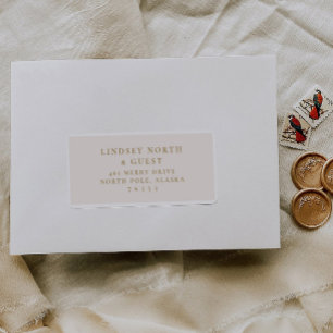 Vooraf geadresseerde Bruiloft Gast Mailing Label S