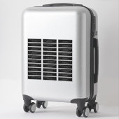 Vooraf geadresseerde bruiloft retourlabel minimali sticker (Koffer)