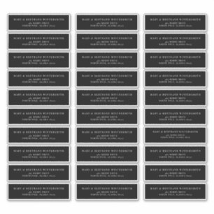 Vooraf geadresseerde bruiloft retourlabel minimali sticker