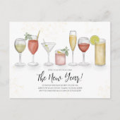 Vooraf geadresseerde QR-code van het nieuwe jaarpr Briefkaart (Voorkant)