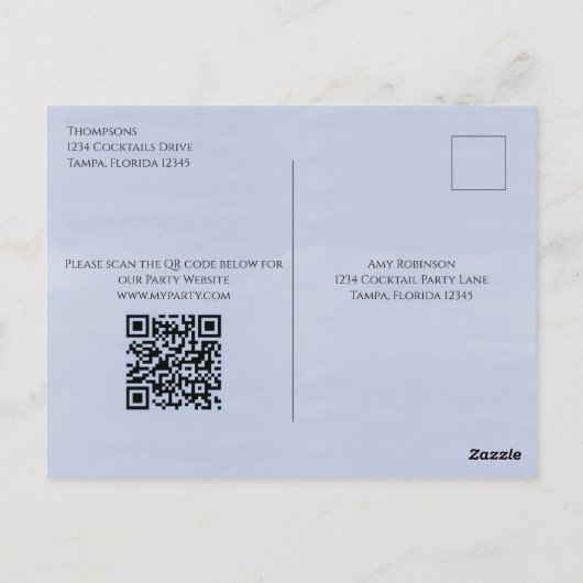 Vooraf geadresseerde website van codecode voor coc briefkaart (Achterkant)