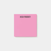 Vooraf gelabeld High Priority Pink Post-it® Notes (Voorkant)