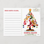 Vooraf gericht Briefkaart aan Santa-Ho Ho HO (Achterkant)