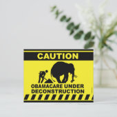 Vooraf gericht Briefkaart op Donald Trump Healthca (Staand voorkant)