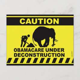 Vooraf gericht Briefkaart op Donald Trump Healthca