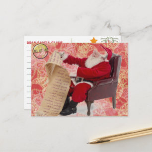 Vooraf gericht Santa Briefkaart