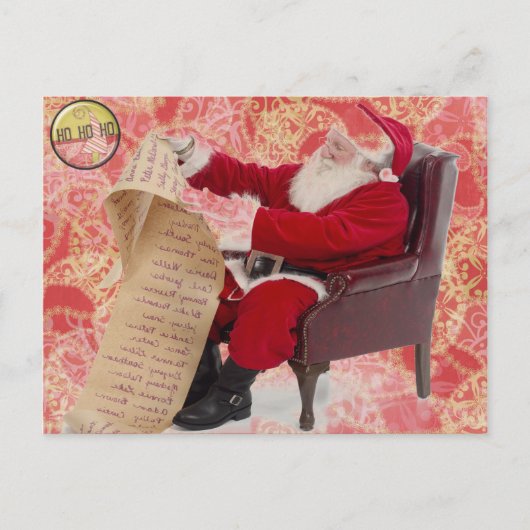 Vooraf gericht Santa Briefkaart (Voorkant)
