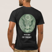Vooraf ingesteld - Grote zegel - Fiat Currency T-shirt (Achterkant)