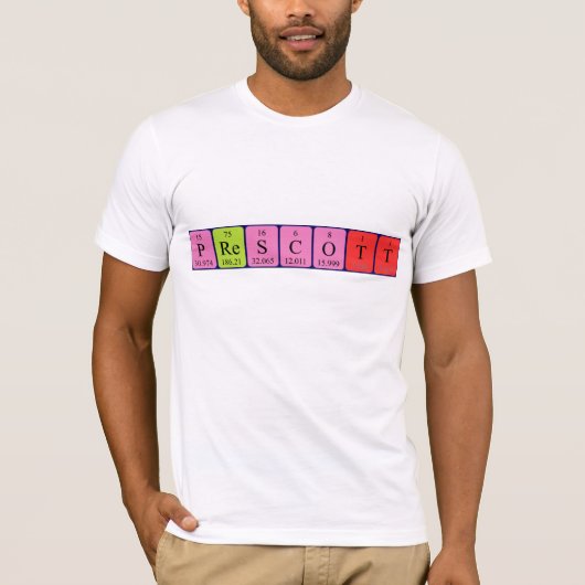 Vooraf ingesteld periodiek shirt van de lijstnaam (Voorkant)