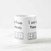 Vooraf ingestelde periodieke mok van de lijstnaam (Center)