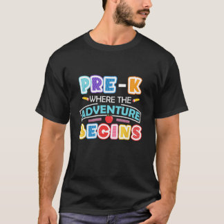 Vooraf K waar het avontuur teruggaat naar school d T-shirt