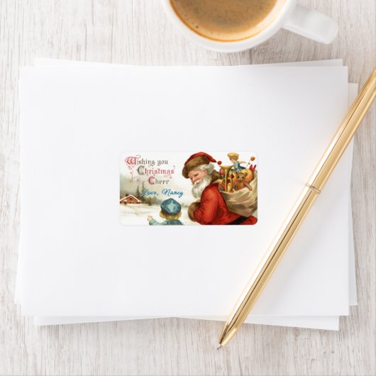 Vooraf ondertekend Wishing you Christmas Cheer Cad Etiket (Insitu)