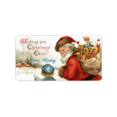 Vooraf ondertekend Wishing you Christmas Cheer Cad Etiket (Voorkant)