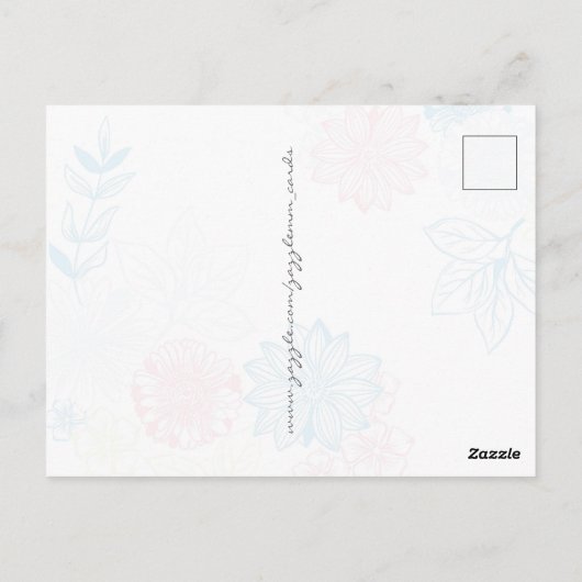 Voorafgaande Mode Briefkaart (Achterkant)