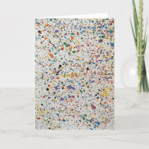 VOORAFGAANDE NOTECARD - WITTE CONFETTI