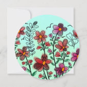 VOORAFGAANDE UNIEKE RODE DOODLE STROMEN KAART (Achterkant)