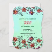 VOORAFGAANDE UNIEKE RODE DOODLE STROMEN KAART (Voorkant)