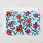 VOORAFGAANDE UNIEKE RODE DOODLE STROMEN KAART (Achterkant)