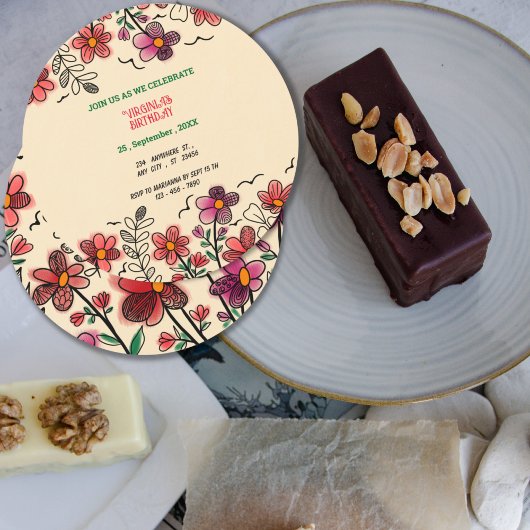 VOORAFGAANDE UNIEKE RODE DOODLE STROMEN KAART