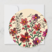 VOORAFGAANDE UNIEKE RODE DOODLE STROMEN KAART (Achterkant)