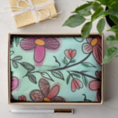VOORAFGAANDE UNIEKE RODE DOODLE STROMEN TISSUEPAPIER (Geschenk)