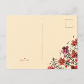 VOORAFGAANDE UNIEKE RODE DOODLE STROMEN UITNODIGING BRIEFKAART (Achterkant)