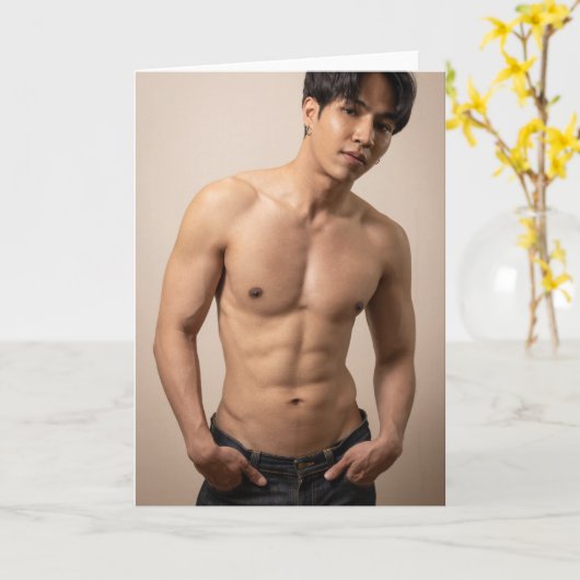 Vooral Aziatische groeten Kaart (Gele Bloem)