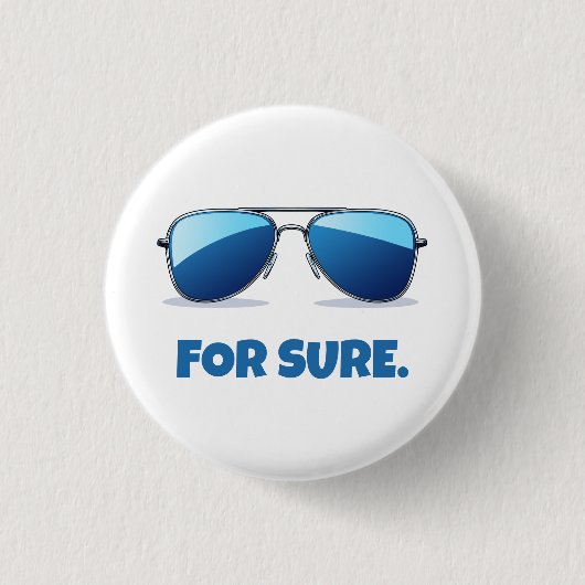 Vooral Macron Aviator Zonnebril Grappig Ronde Button 3,2 Cm (Voorkant)