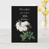 Vooral voor jou op je 50ste verjaardag kaart (Gele Bloem)