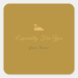 Vooral voor jou vierkante sticker