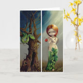 "Vooravond het Wenskaart en van de Boom van Kaart (Gele Bloem)