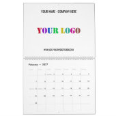Voorbeeld aangepaste Business Logo-promotiekalende Kalender (Feb 2027)
