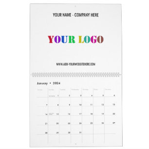 Voorbeeld aangepaste Business Logo-promotiekalende Kalender