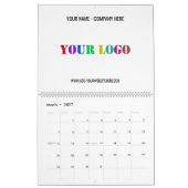 Voorbeeld aangepaste Business Logo-promotiekalende Kalender (Mar 2027)