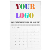Voorbeeld aangepaste Logo- en tekstbedrijfskalende Kalender (Mar 2026)