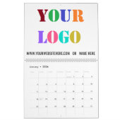 Voorbeeld aangepaste Logo- en tekstbedrijfskalende Kalender (Jan 2026)