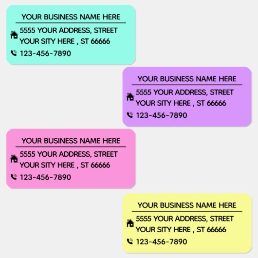 Voorbeeld Adresetiketten van uw bedrijfsnaam Labels (Groep)