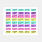 Voorbeeld Adresetiketten van uw bedrijfsnaam Labels (Vel)