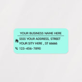 Voorbeeld Adresetiketten van uw bedrijfsnaam Labels (Design 1)