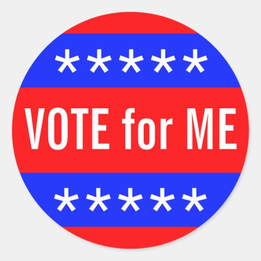 VOORBEELD: ALLEEN KLEUR | vuur rood + jouw tekst Ronde Sticker (Voorkant)