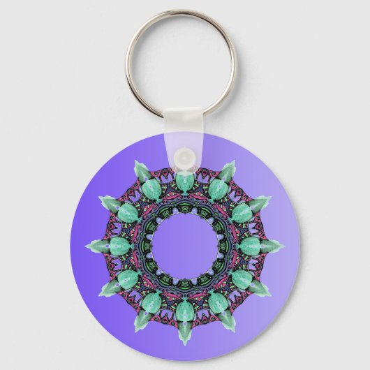 VOORBEELD ALLEEN KLEURKLEUREN - violet Sleutelhanger (Voorkant)