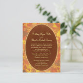 Voorbeeld bruiloft uitnodiging - Herfst Mist Ronde Briefkaart (Staand voorkant)