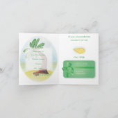 Voorbeeld bruiloft uitnodigingskaart (Binnen)