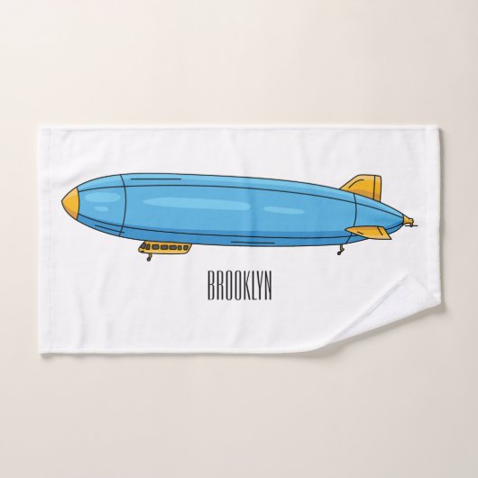 Voorbeeld cartoon van het luchtschip bad handdoek (Handdoek)