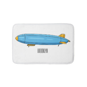 Voorbeeld cartoon van het luchtschip badmat