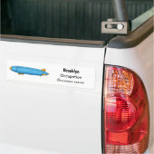 Voorbeeld cartoon van het luchtschip bumpersticker (Op Truck)
