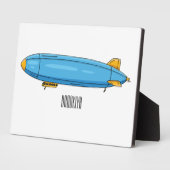 Voorbeeld cartoon van het luchtschip fotoplaat (Zijkant)
