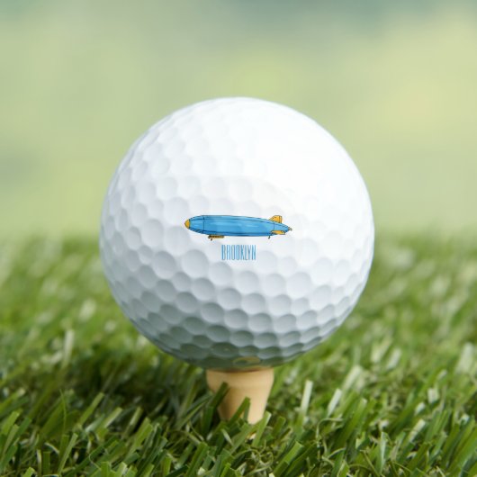 Voorbeeld cartoon van het luchtschip golfballen (Insitu Shirt)