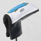 Voorbeeld cartoon van het luchtschip golfheadcover (3/4 voorkant)